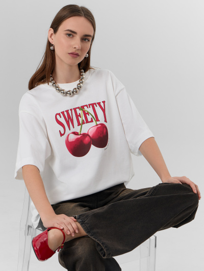 Футболка Mark Formelle 112961/24-29525П-0 белый_печать26_1_сл_на_пол - фото 5