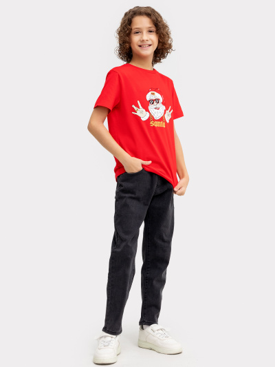 Футболка Mark Formelle 113379/24-26589П-0 красный_печать1_3_сл_на_пол_ТП - фото 4