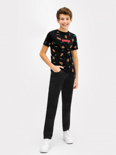 Футболка Mark Formelle 113379/24-26592ПП-0 ленивцы_на_черном_1_сл_на_пол_ТП - фото 3