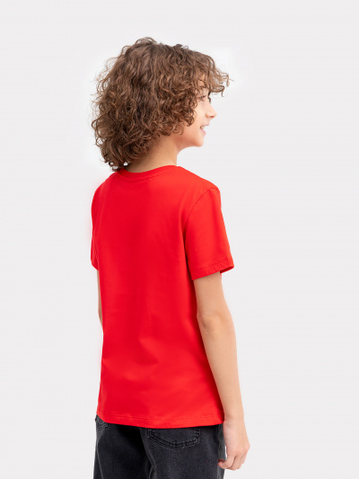 Футболка Mark Formelle 113379/24-27790П-0 красный_печать2_3_сл_на_пол_ТП - фото 3