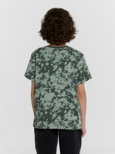 Футболка Mark Formelle 113379/24-31900ПП-0 миллитари_варка_на_зеленом_3_сл_на_пол - фото 4