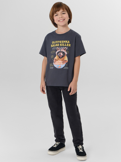 Футболка Mark Formelle 113433/25-38247П-0 графит_печать3_3_сл_на_пол - фото 1