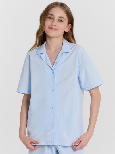 Рубашка Mark Formelle 117941/24-33340П-9 полоска_на_голубом - фото 1