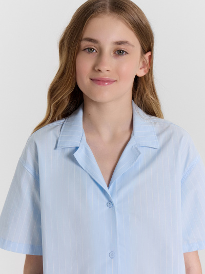 Рубашка Mark Formelle 117941/24-33340П-9 полоска_на_голубом - фото 4