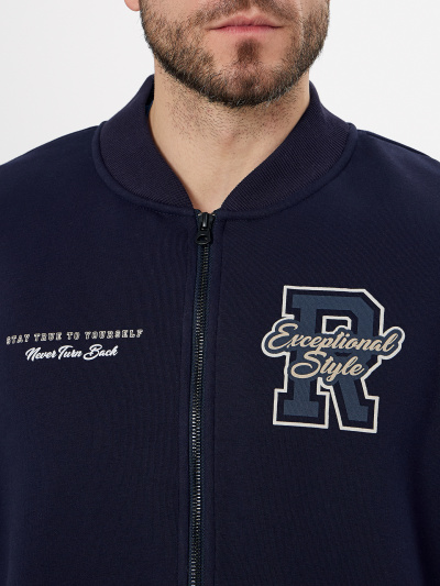 Толстовка Mark Formelle 121187/1/25-4901П-7П т._синий_печать_3_сл_на_ЛВ_пер_дет - фото 5