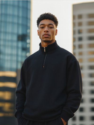 Свитшот Mark Formelle 121870/1/24-4391Ц-7П черный - фото 1