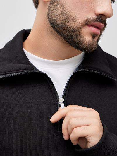 Свитшот Mark Formelle 121870/1/24-4391Ц-7П черный - фото 3