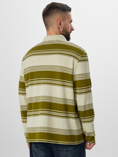 Майка Mark Formelle 121933/25-5282П-11 оливковая_полоска_на_молочном - фото 2