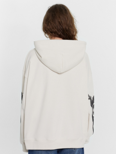 Худи Mark Formelle 122981/24-30073П-7 белый_песок_печать_2_сл_на_пол_2_сл_ПР_рукав_2_сл_Л - фото 4