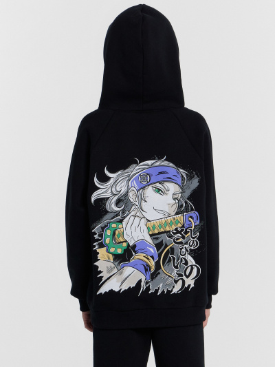 Худи Mark Formelle 123418/24-31059П-7П черный_печать_2_сл_на_пол_3_сл_на_спинке - фото 5