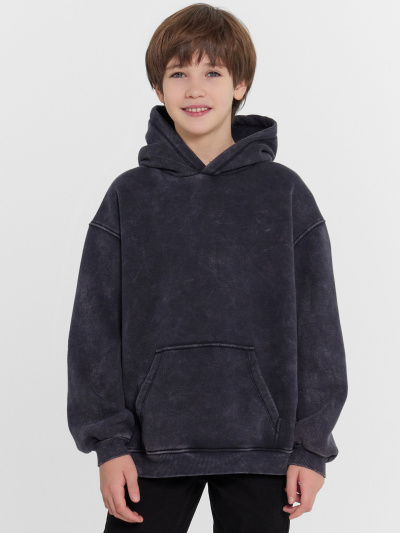 Худи Mark Formelle 123445/24-ОБР29516П-7П ACID_WASH_черный_печать_009.2Худи_Эйсид - фото 3