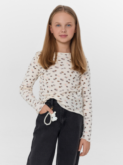Джемпер Mark Formelle 127885/25-37031П-1 цветочки_на_молочном - фото 3