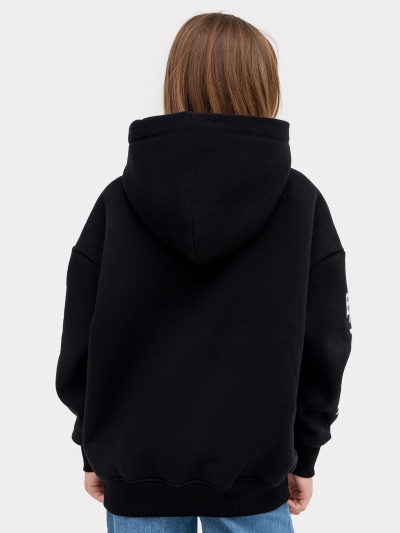 Худи Mark Formelle 127886-1/22/24321П-7П черный_печать_2_сл_на_пол_1_сл_ПР_рукав_1_сл_ЛВ_ - фото 4