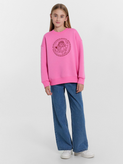 Свитшот Mark Formelle 127897/1/24-30181П-7П розовое_сияние_печать_3_сл_на_пол - фото 3