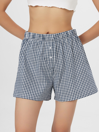 Шорты Mark Formelle 132367/25-39411П-9 синяя_клетка_виши - фото 4