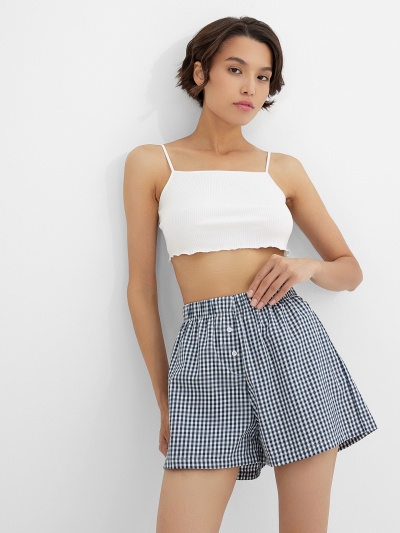 Шорты Mark Formelle 132367/25-39411П-9 синяя_клетка_виши - фото 1