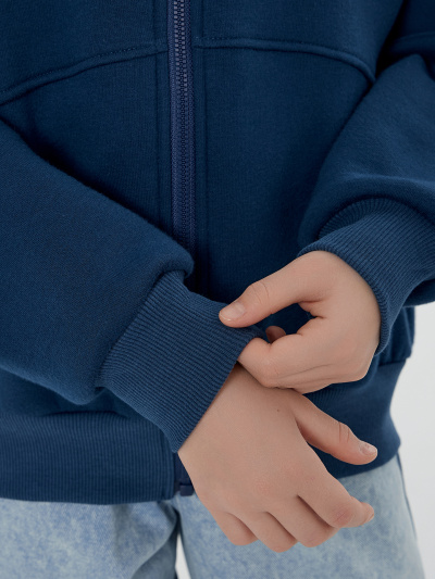 Толстовка Mark Formelle 167770/25-36776П-7П-3 синий_печать_3_сл_на_пол_печ_ДЕКОР_СТРАЗЫ - фото 3