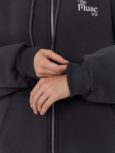 Толстовка Mark Formelle 172105/25-35856П-7П металлический_серый_печать_1_сл_на_ЛВ_дет_пер - фото 5