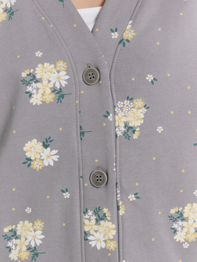Кардиган Mark Formelle 172114/25-37025П-7 цветы_на_сером - фото 5