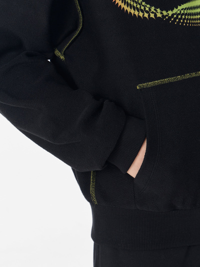 Толстовка Mark Formelle 172138-1/25-35819П-7-3 черный_печать_2_сл_на_ЛВ_дет_пер_2_сл_на_ПР_дет - фото 3