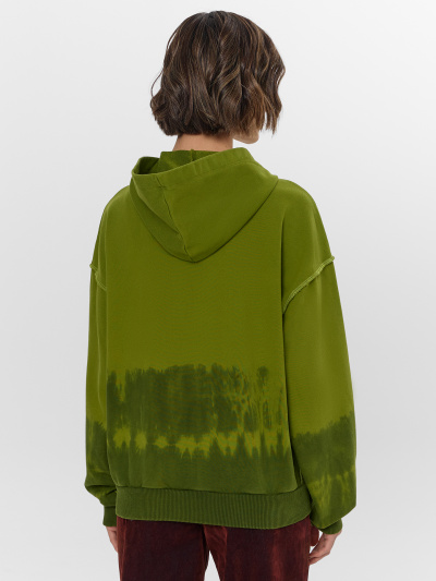 Толстовка Mark Formelle 172138/25-ОБР35820П-7 грязно_оливковый_печать_002_Tye_Dye_1сл_печ_на_п - фото 3