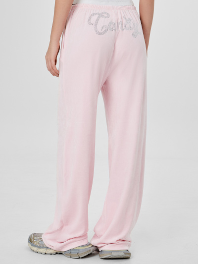 Брюки Mark Formelle 182559/24-33636П-3 розовый_нектар_печать_1сл_аппликация_из_страз_спинк - фото 3