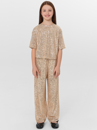 Брюки Mark Formelle 187831/25-38165Ц-16 золотистые_пайетки - фото 1