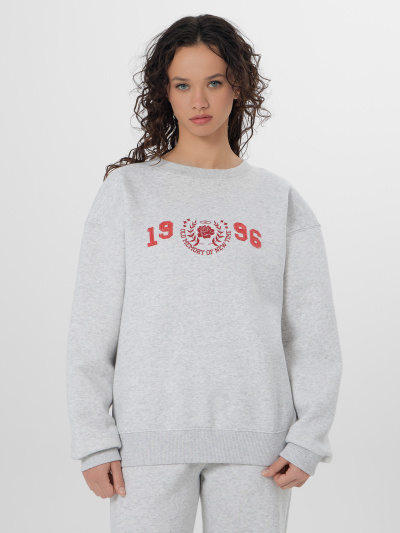 Брюки, свитшот Mark Formelle 192018/25-38533П-7П-2 серый_меланж_4306_А_печать_655_W_вышивка - фото 1