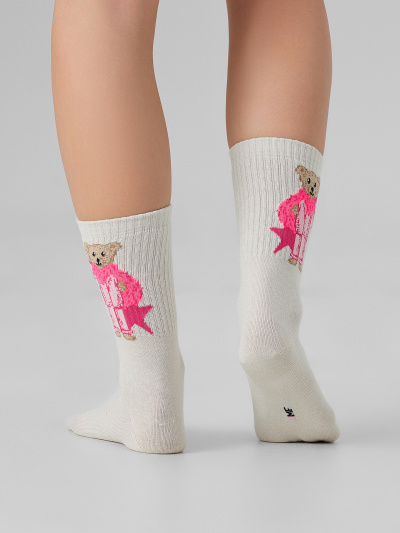 Носки Mark Formelle 217A-3426/253217A-1 молочный_я.красный_капучино_рис.3426 - фото 4