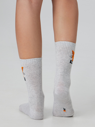 Носки Mark Formelle 217K-2667/23217K-1 св.серый_меланж_рис.2667 - фото 3