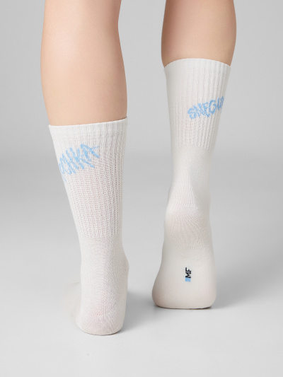 Носки Mark Formelle 217K-3437/25217K молочный_серебр.люрекс_рис.3437 - фото 3