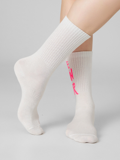 Носки Mark Formelle 217K-3438/25217K молочный_серебр.люрекс_рис.3438 - фото 1