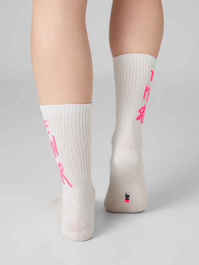 Носки Mark Formelle 217K-3438/25217K молочный_серебр.люрекс_рис.3438 - фото 3