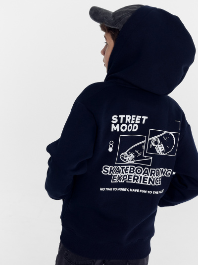 Толстовка Mark Formelle 363332/1/24-30918П-7П неви_печать_2_сл_на_спинке - фото 1