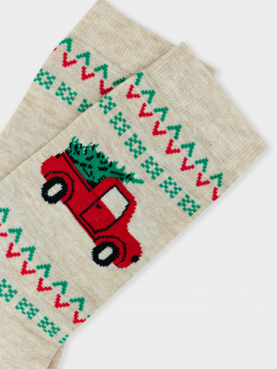 Носки Mark Formelle 394K-2959/24394K-1 бежевый_меланж_рис.2959 - фото 4