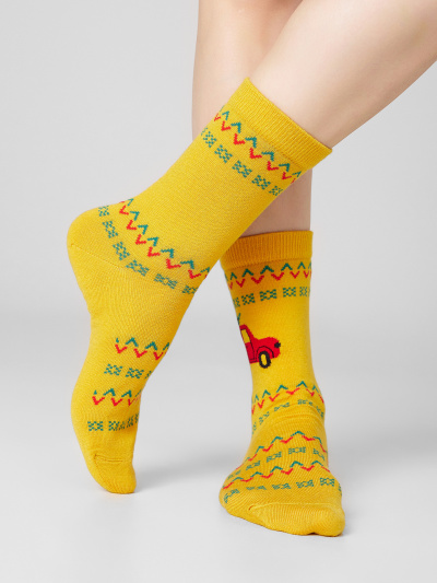 Носки Mark Formelle 394K-2959/24394K-1 горчичный_рис.2959 - фото 1