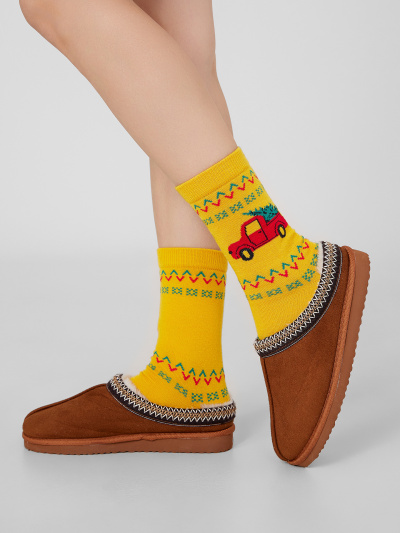 Носки Mark Formelle 394K-2959/24394K-1 горчичный_рис.2959 - фото 4