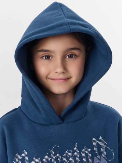 Брюки, худи Mark Formelle 397757/25-36410П-7П-3 синий_печать_3_сл_на_пол_печ_ДЕКОР_СТРАЗЫ - фото 4