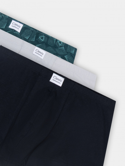 Трусы Mark Formelle 411122-3/25-5075П-5 узор_на_атлантике_св.серый_черный - фото 2