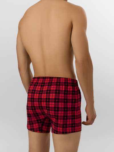 Трусы Mark Formelle 411152-2/25-5100П-0Н черная_клетка_на_красном_мелкая_набивка_на_черном - фото 2