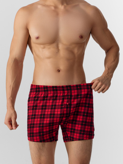 Трусы Mark Formelle 411152/25-4974П-0 черная_клетка_на_красном - фото 2