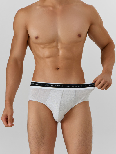 Трусы Mark Formelle 411170-3/25-5162Ц-5 серый_меланж_4306_А_шторм_черный - фото 1