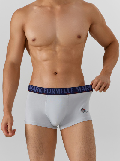 Трусы Mark Formelle 411188-2/25-5144П-5 св.серый_лошади_на_т.синем_2_сл_1тр_на_ЛВ_дет_пер - фото 2
