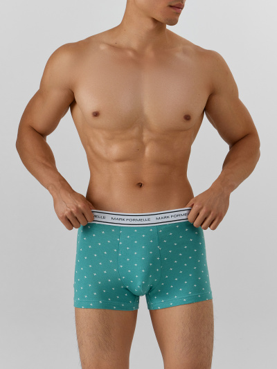 Трусы Mark Formelle 411228-2/25-5079П-5 узор_на_персидском_зеленом_черный - фото 4