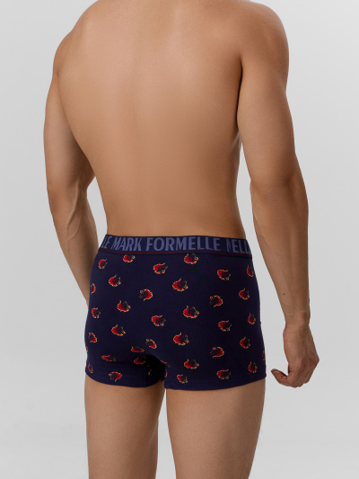 Трусы Mark Formelle 411228/25-5074П-5 огненные_лошади_на_т.синем_3_сл_печать_на_планке - фото 2