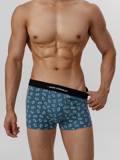 Трусы Mark Formelle 411228/25-5572П-5ТП мячики_на_зелено_голубом_3_сл_печать_на_ЖАКтесьме_ - фото 3