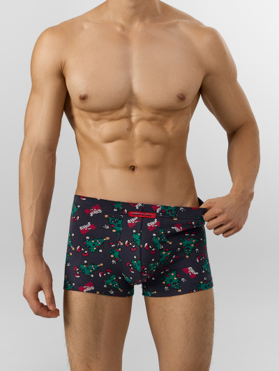 Трусы Mark Formelle 411229/25-5101П-5Н елки_на_черном_декор - фото 2