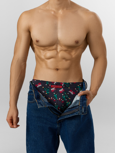 Трусы Mark Formelle 411229/25-5101П-5Н елки_на_черном_декор - фото 5