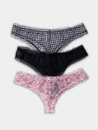 Трусы Mark Formelle 412479-3/25-ОБР36882-16 клетка_виши_черно_белая_010.2_Сублимация_полот - фото 1