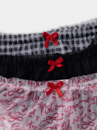 Трусы Mark Formelle 412479-3/25-ОБР36882-16 клетка_виши_черно_белая_010.2_Сублимация_полот - фото 2